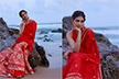 Malavika Mohanan’s Onam Celebration looked radiant in a beautiful red festive Lehenga